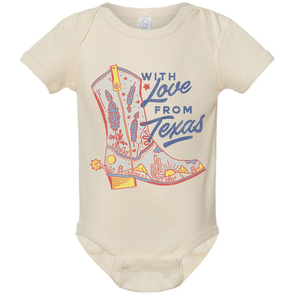 With Love TX Baby Onesie-CA LIMITED