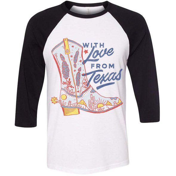 With Love TX Baseball Tee-CA LIMITED