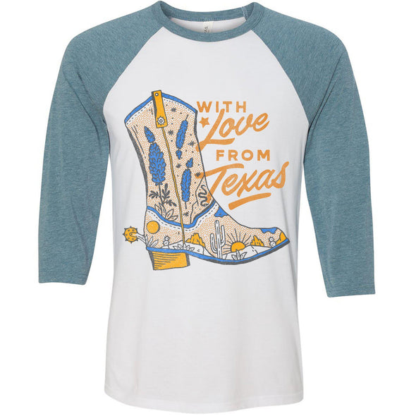 With Love TX Baseball Tee-CA LIMITED