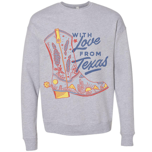 With Love TX Drop Shoulder Sweater-CA LIMITED